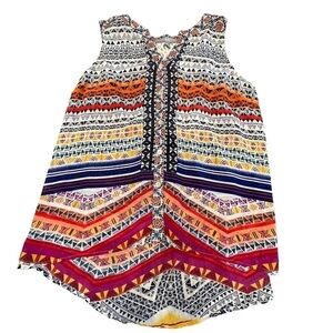 Valerie Stevens Multicolor Geometric Blouse